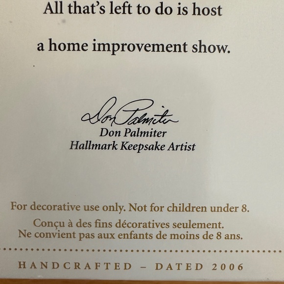 Hallmark Keepsake Ornament Home Improvement Pro 2006 - Picture 12 of 14